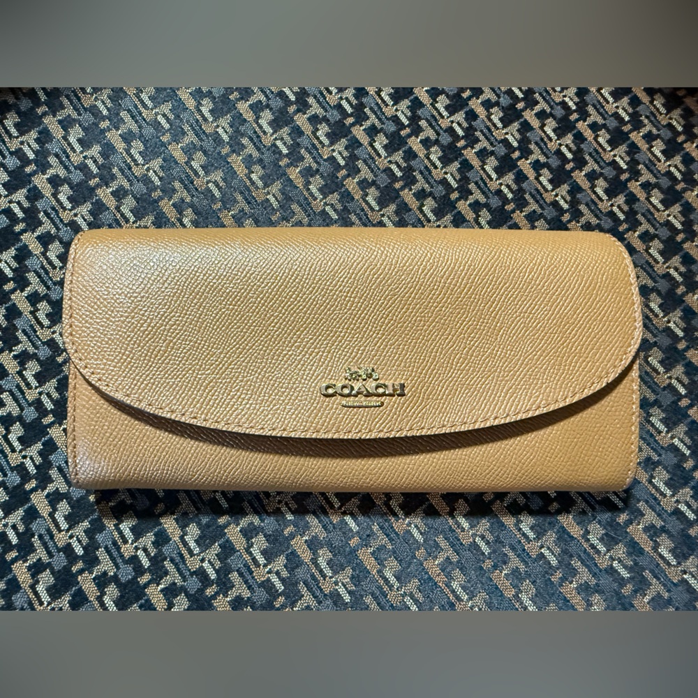 Coach Tan Leather Wallet